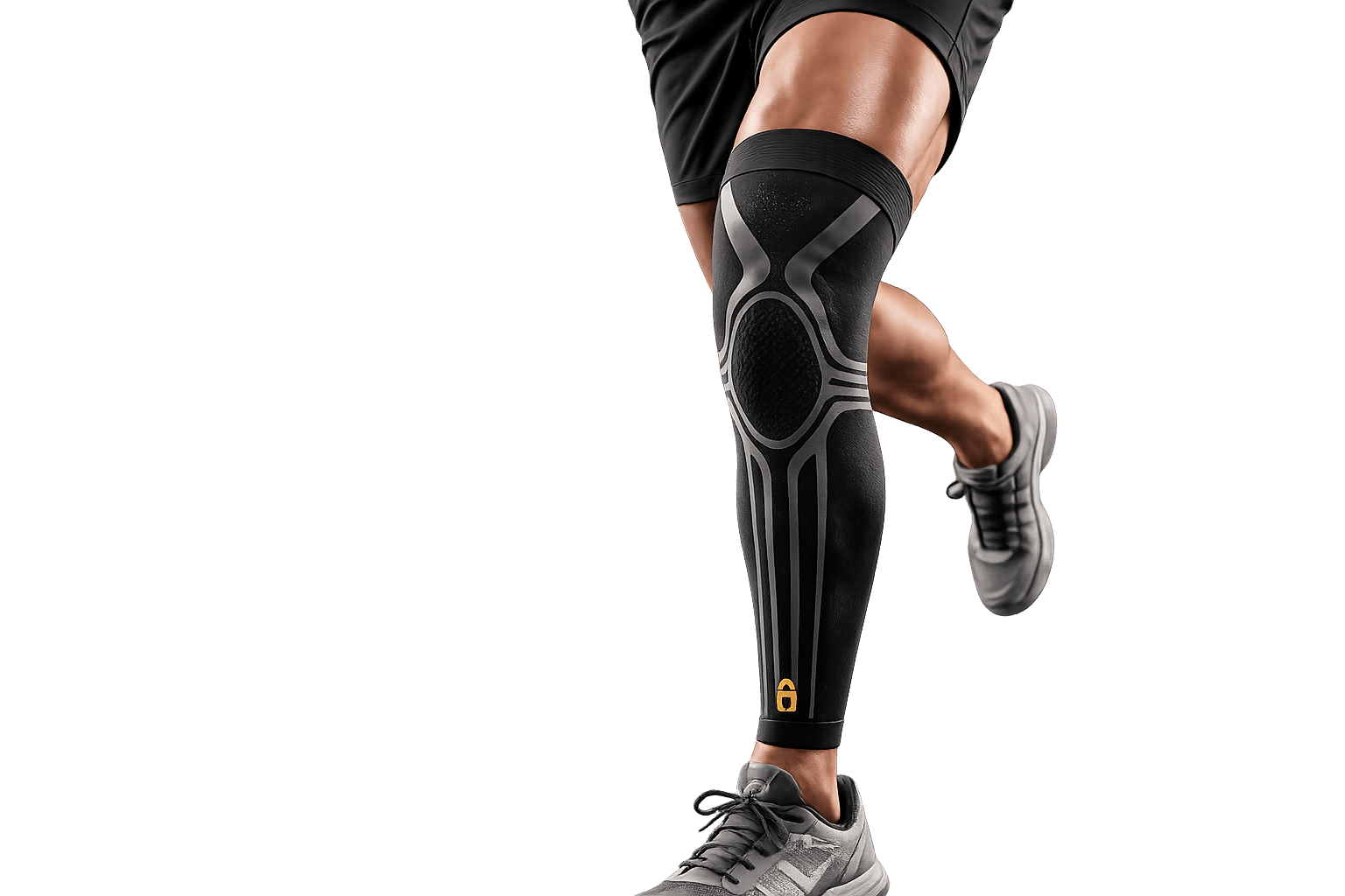 Athlete wearing a LOCKD compression sleeve