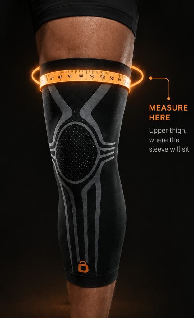 Measure your upper thigh where the LOCKD sleeve will sit